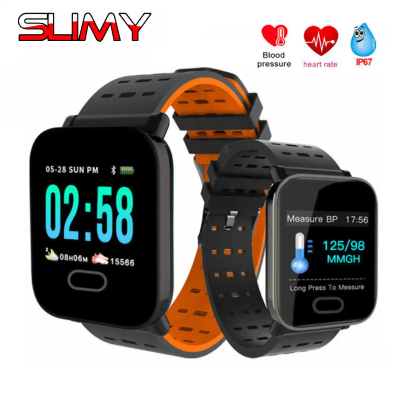 Slimy A6 Smart Watch Color Screen 1.3inch Fitness Activity Tracker Wristwatch Step Counter Men Women Smartwatch for IOS Android
Slimy A6 Smart Watch Color Screen 1.3inch Fitness Activity Tracker Wristwatch Step Counter Men Women Smartwatch for IOS Android