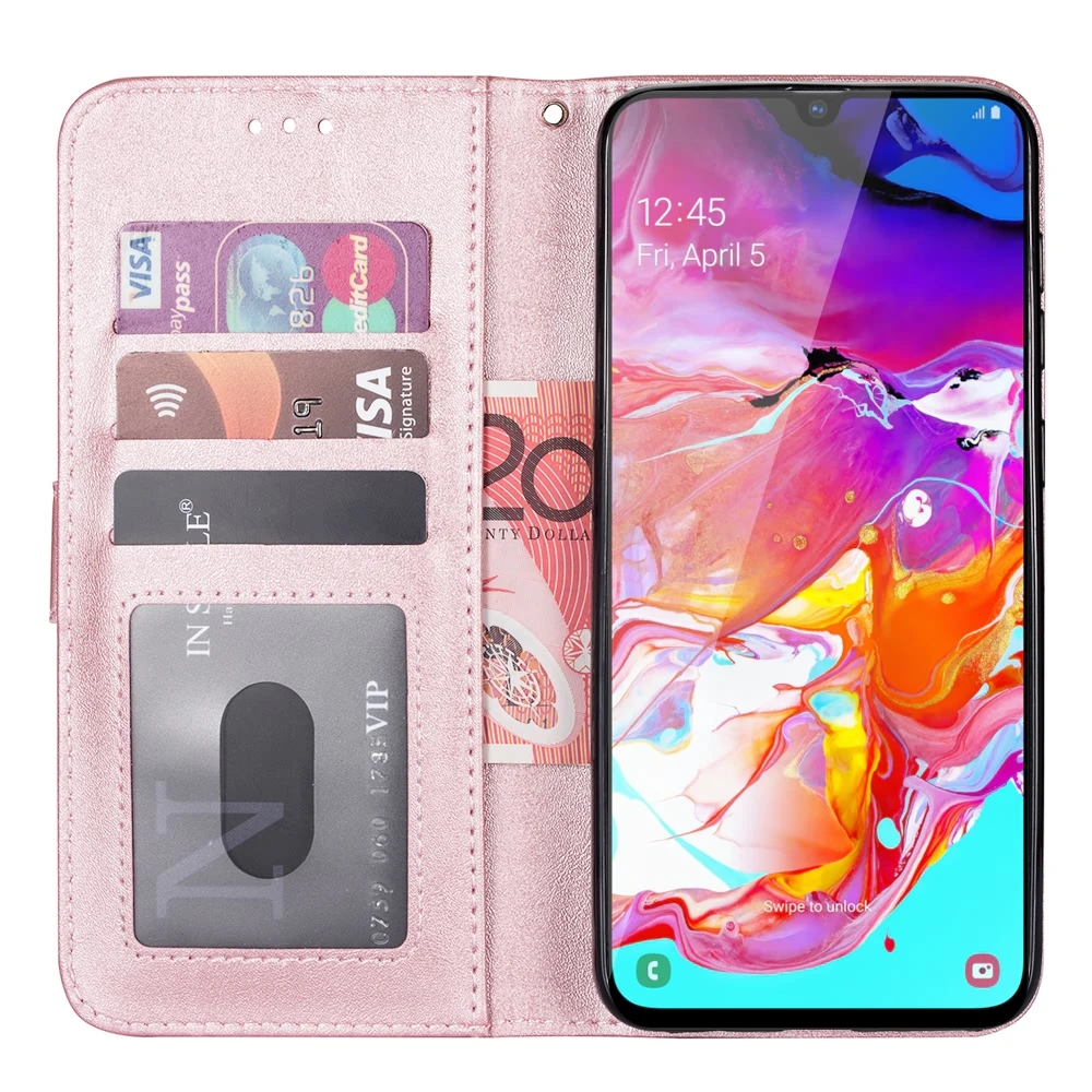 Бумажник откидной Чехол с подставкой для samsung A10 A20 A30 A50 A70 A5 тонкий кожаный бумажник кошелек для A6 J6 J4 Plus ЕС J8 A7 чехол Capa