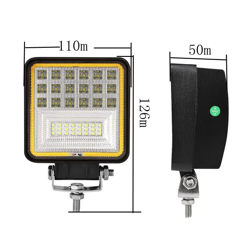 48 Вт точечный светодиодный рабочий свет 5040Lm 9-32 V 6000 K для внедорожников, грузовиков, автомобилей, Предупреждение ATV SUV лодка