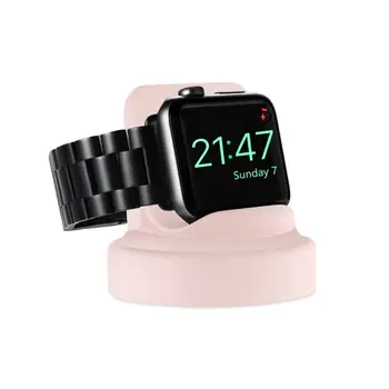 

Silicone Charge Stand Holder Station Dock Mount for Apple Watch Series 1/2/3/4 42mm 38mm 40mm 44mm Charger Cable