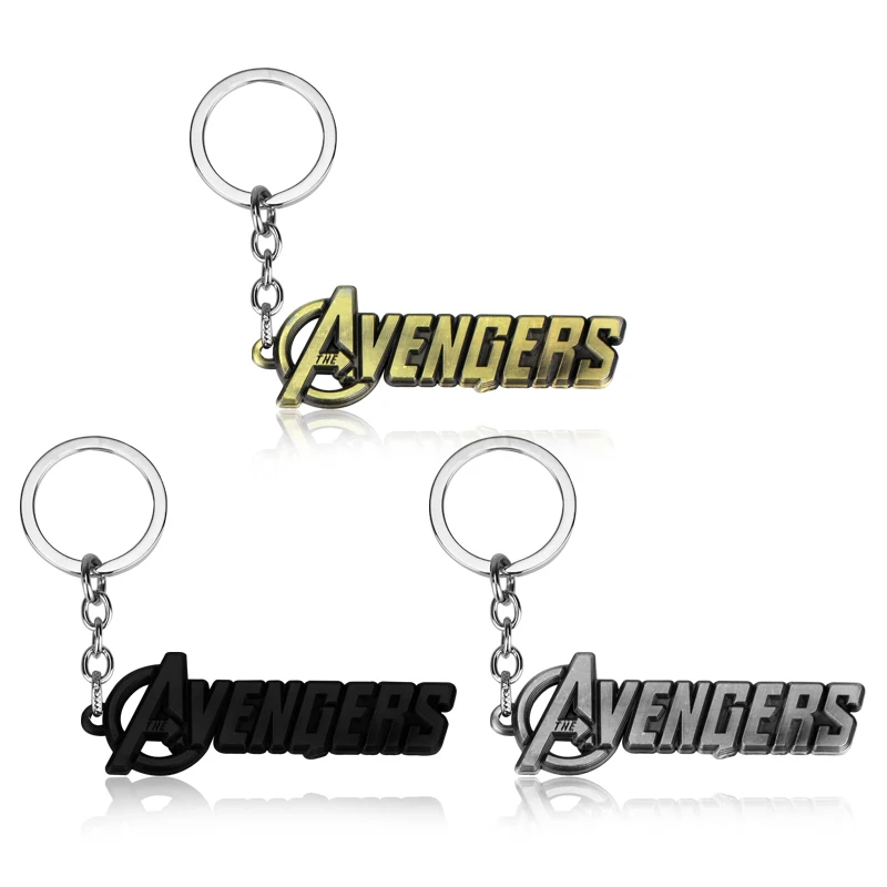 

Marvel Comics the Avengers logo Keychain Avengers Words Letter Keychain Metal Key Rings Gift Fans Chaveiro Key Chain Jewelry