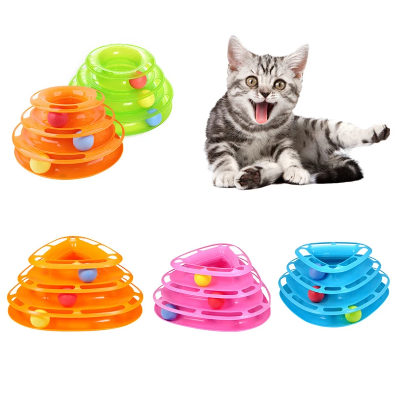 Tour A Billes Pour Chat Jouet Interactif Et Amusant Pour Animal De Compagnie Jeu D Intelligence Avec Disque A Roulement Aliexpress