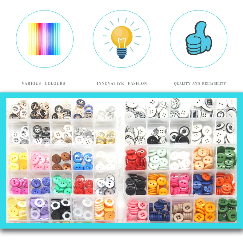 1 упаковка Кнопка coulorful с коробкой конфетных цветов Мультфильм смолы детей швейные кнопки для ткани DIY ремесла аксессуары DIY