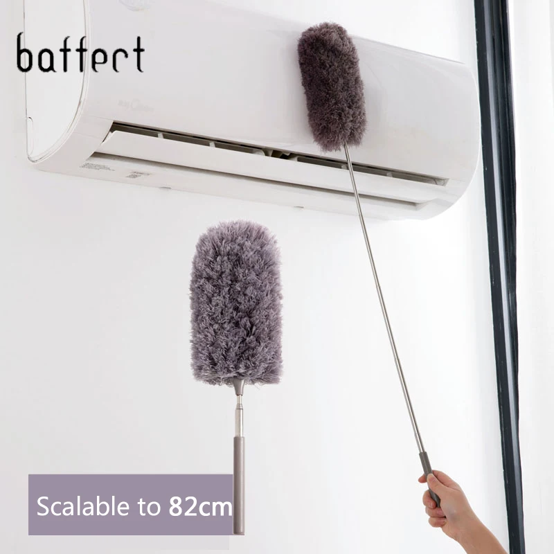 

Soft Microfiber Dust Cleaner Cleaning Duster Stretch Extend Handle Home Car Feather Static Anti Magic Cleaning Tools 82cm