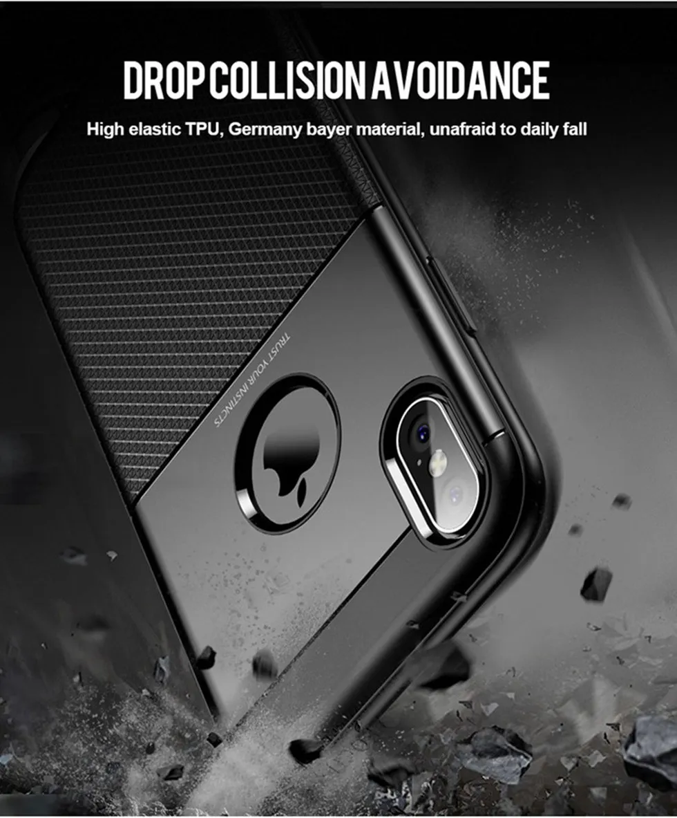Case for iPhone X Case Shockproof 360 Protection Soft Silicon iPhonex Cover Coque For iPhone 6 6s 7 Plus 8 Plus X 10 Case Luxury (6)