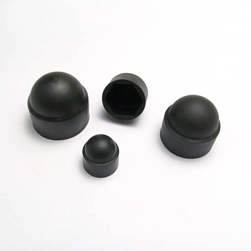 Noir B Baosity 50x M5/M6/M8/M10 Écrou et Boulons Domes Couvercle Hexagonaux en Plastique 