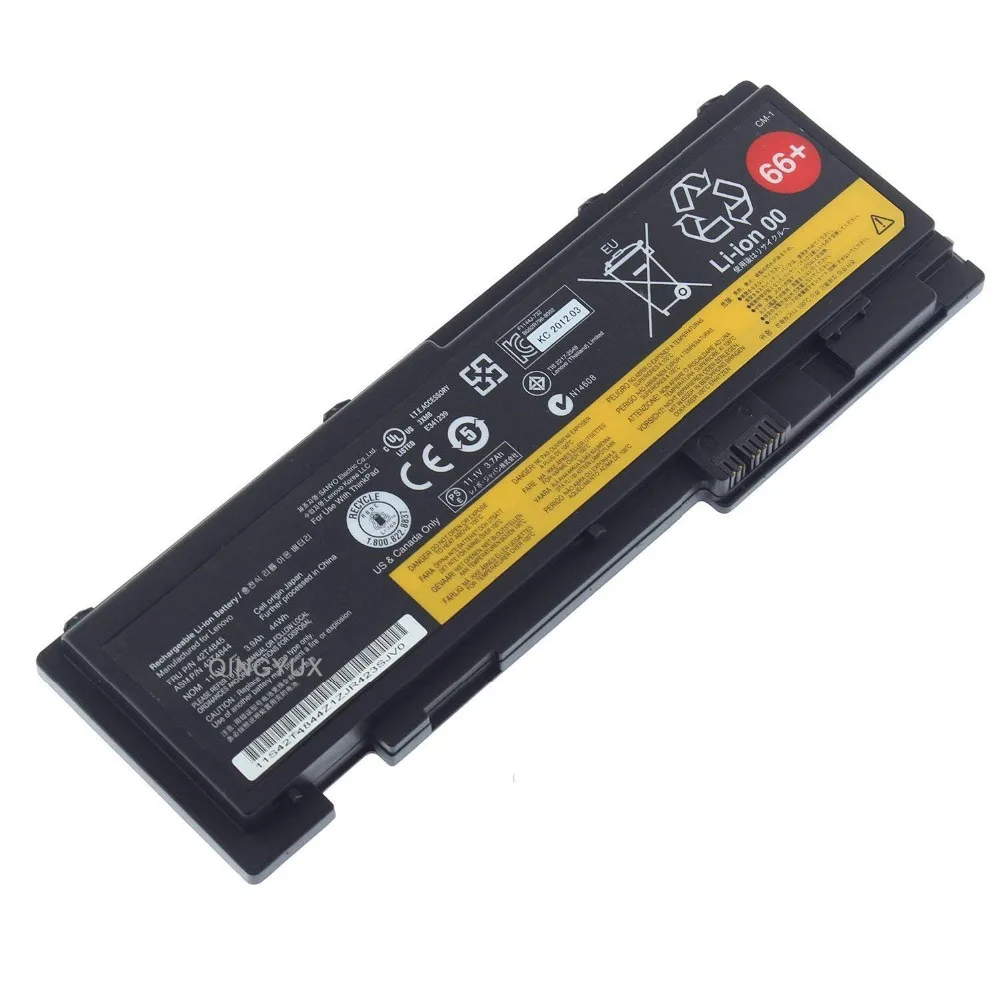 Аккумулятор для ноутбука QINGYUX 42T4844 11 1 В 44Wh 42T4845 совместим с Thinkpad T420s T420si 0A36287 42T4847