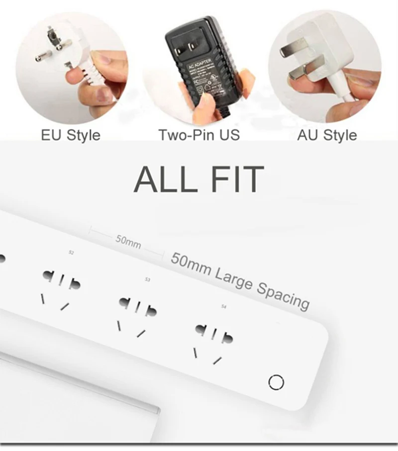 BroadLink MP1 Smart WiFi power Strip пульт дистанционного управления отдельно 4 розетки переменного тока с адаптером переключатель синхронизации экономия энергии 1,5 м