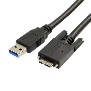 

Zihan 5m USB 3.0 A type Cable Male to Micro USB 3.0 B Male with Mount Panel Screws for Hard Disk Mobile Phone for Point Grey