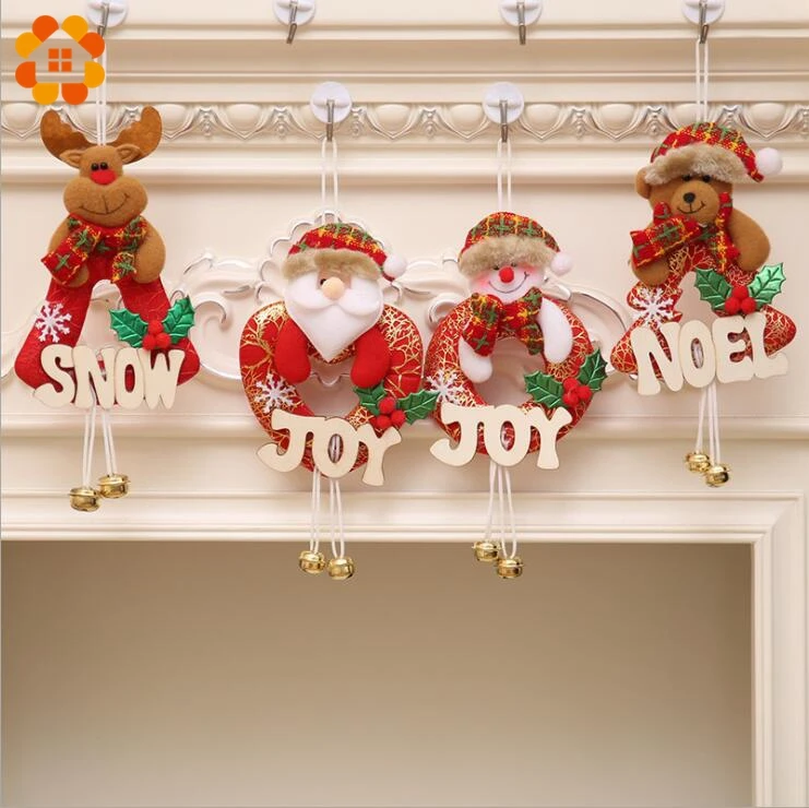 

1PCS Santa Claus/Snowman/Deer Merry Christmas Doll Tree Pendants Ornaments Home Christmas Party Xmas Tree Kids Gifts Decorations