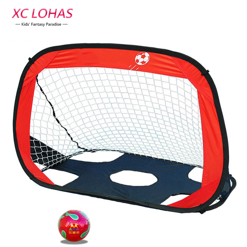 

110*80*80cm Portable Folding Children Football Goal Door Set Football Gate Outdoor Sports Toys Kids Soccer Door Set Cool Gifts