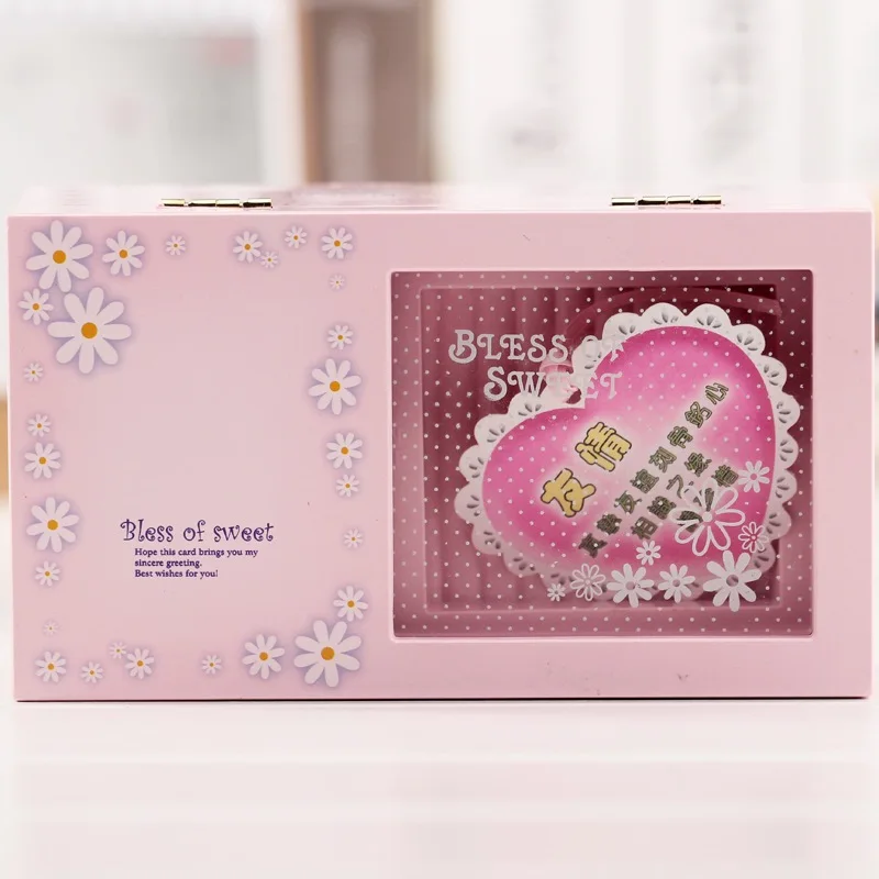Caja de música de bailarina espejo rectangular caja de joyería Musical cajas de música niñas carrusel novia San Valentín regalo Caja de música de bailarina espejo rectangular caja de joyería Musical cajas de música niñas carrusel novia San Valentín regalo