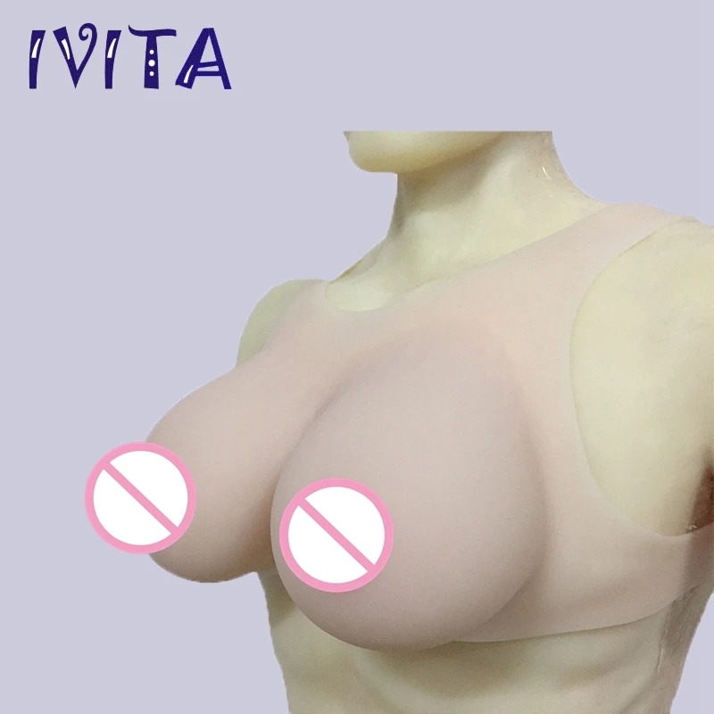 Искусственная грудь IVITA 1800 г искусственные силиконовые формы для груди