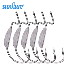 20 шт./лот рыболовный крючок 38105 рыболовный крючок с свинцом 1/0-2/0-3/0-4/0-5/0 рыболовный крючок Большой крюк джиг Крючки