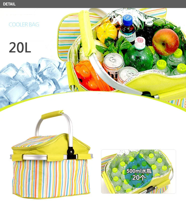 Outdoor Picnic Basket Picnic Bag (17)
