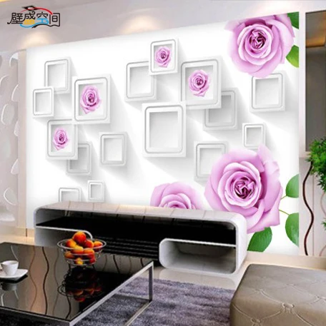 

New large-scale murals custom 3d stereoscopic wall paper bedroom living room TV background wallpaper non-woven wall painting