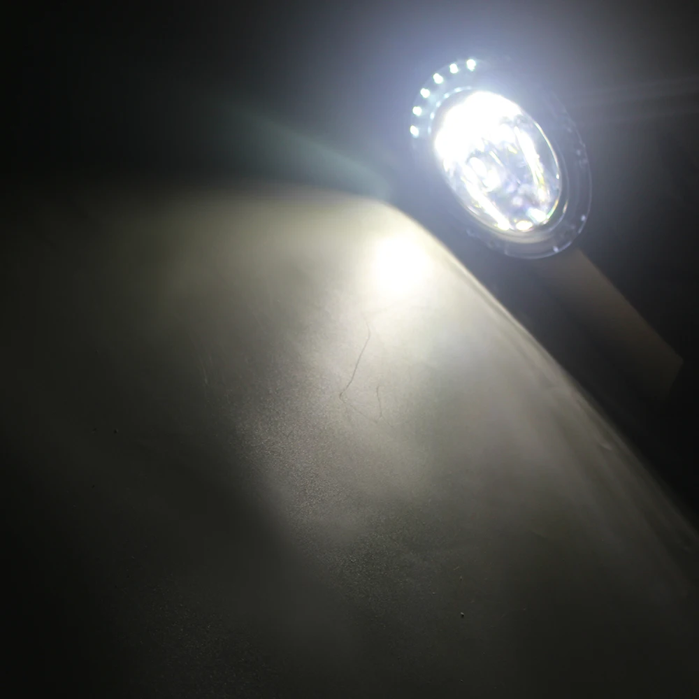 12V LED Hull Side Surface Mount Docking Back Up Light 6300K Marine Boat ITC