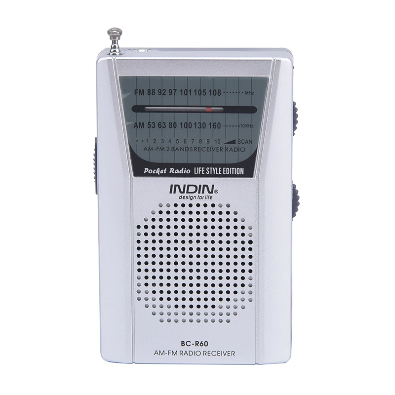 1 шт мини серебро Портативный светодиодный AM/FM телескопическая антенна радио Динамик низкая Мощность потребление радиоприемник