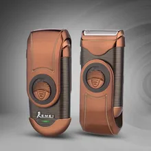 Portable Golden Electric Shavers for Men Face Care Mustache Razor Shaving Machine Rechargeable Hair Removal Replacement