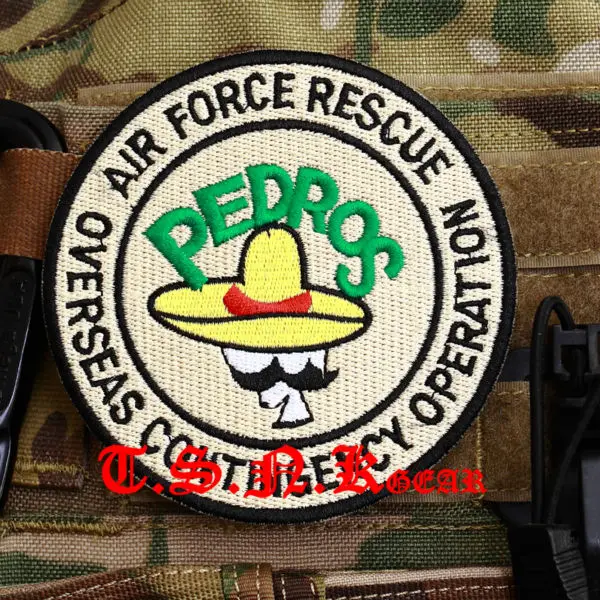 Военная нашивка армейская Военная женская кожаная куртка "PararescueJumper/PJ/PEDROS" Armlet/Badge/подплечник