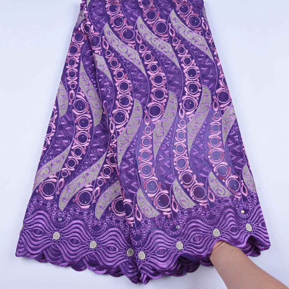 Нигерийские кружева вуаль ткань 2019 африканская швейцарская сухое хлопковое
