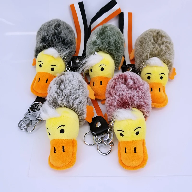 Big Mouth Ducks Pokemon Ball Keychains Bags Pendant Decoration Keyring