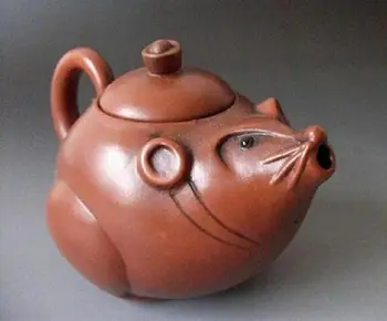 

China Purple Clay zisha YIXING Pottery Teapot