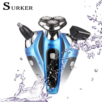 

3in1 Electric Shaver Razor Washable Men's Electric Shaving Machine Nose Trimmer Smart 3D Waterproof Rechargeable Rotary Shaver