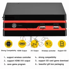 Ретро мини классическая консоль беспроводной контроллер-с 600 играми HDMI+ AV интерфейс поддерживает различные телевизоры