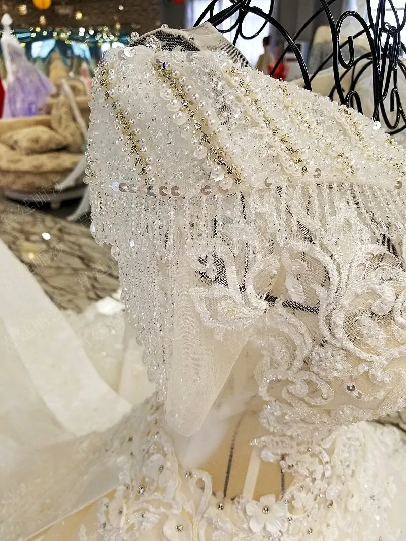 Vestido De Noiva короткий рукав Лодка шеи Элитные Свадебные платья Алмаз Цветы модные, пикантные свадебное платье