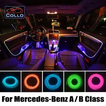9 М EL Провода Для Мерседес Для Benz A Class W169 W176/B Класс W245 W246/Романтическая Атмосфера Лампа/Украшение Автомобиля Холодный Свет