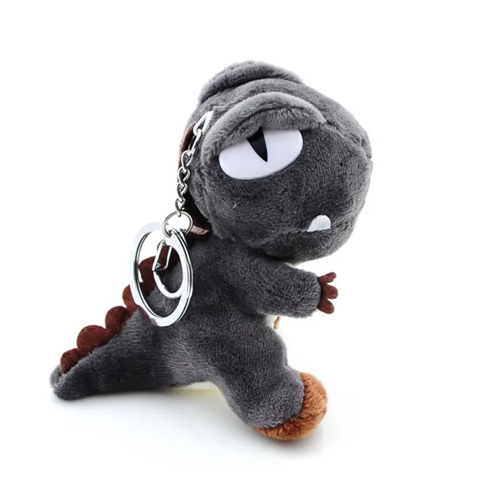 Модные милые помпоны тираннозавр плюшевые куклы брелок цепочка женская сумка Подвески-безделушки динозавр игрушка брелок Детские вечерние подарки