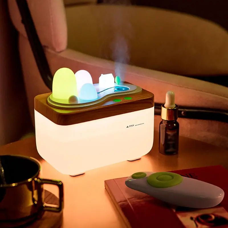 

420ml Remote Control Ultrasonic Air Aroma Humidifier With LED Lights Electric Aromatherapy Essential Oil Aroma Diffuser 2018