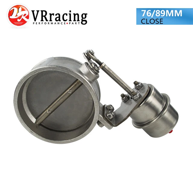 VR RACING NEW vacuum Activated Exhaust Cutout 3 76MM or 3 5 89MM Close Style Pressure