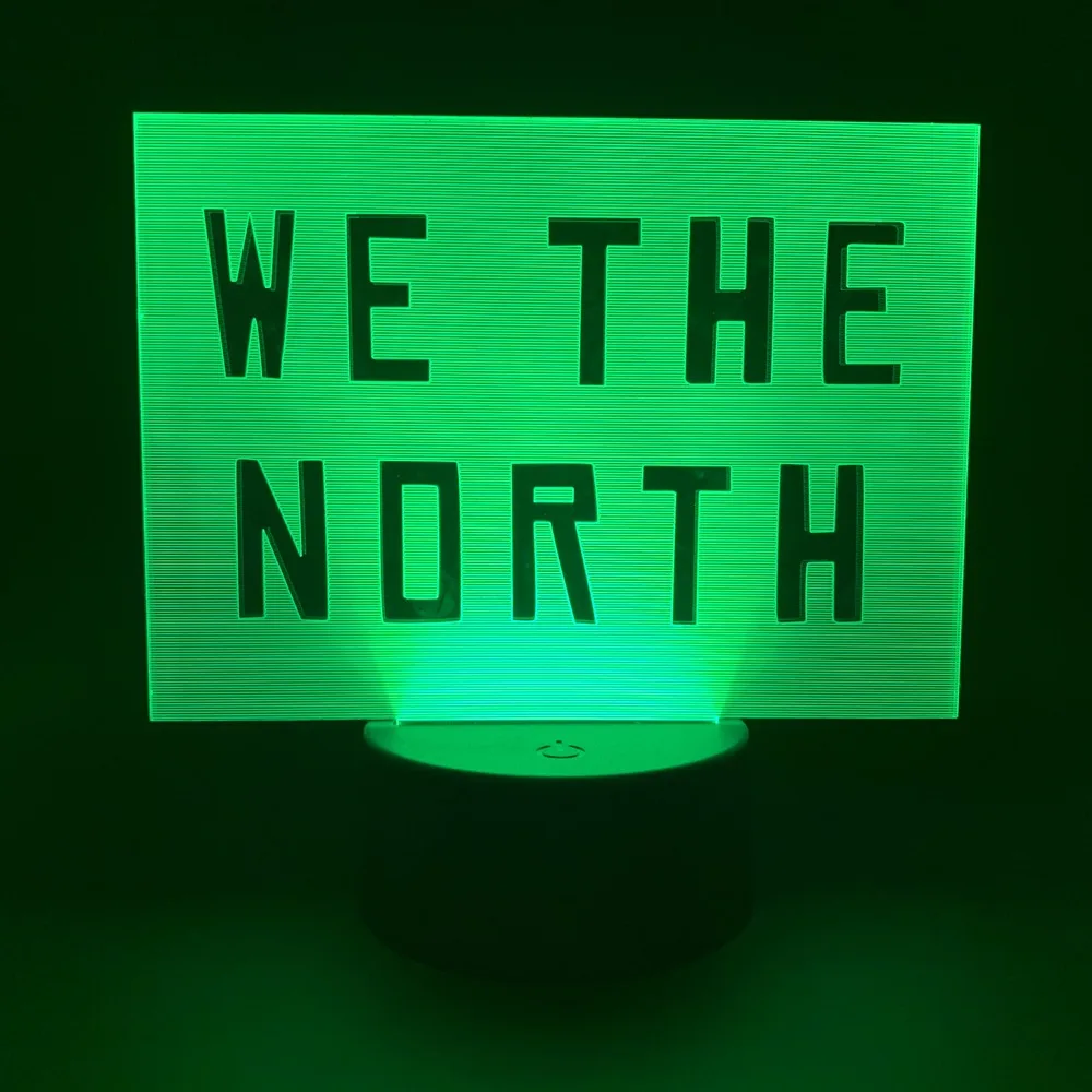 

Game of Thrones We The North Led Night Light for Office Room Decor Nightlight Touch Switch Color Changing Atmosphere Lamp 3d