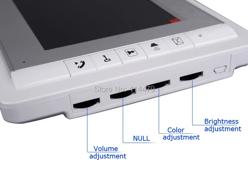 Главная 7 дюймов ЖК-дисплей цветной видеодомофон спикерфон домофон Система контроля доступа инфракрасная Водонепроницаемая камера