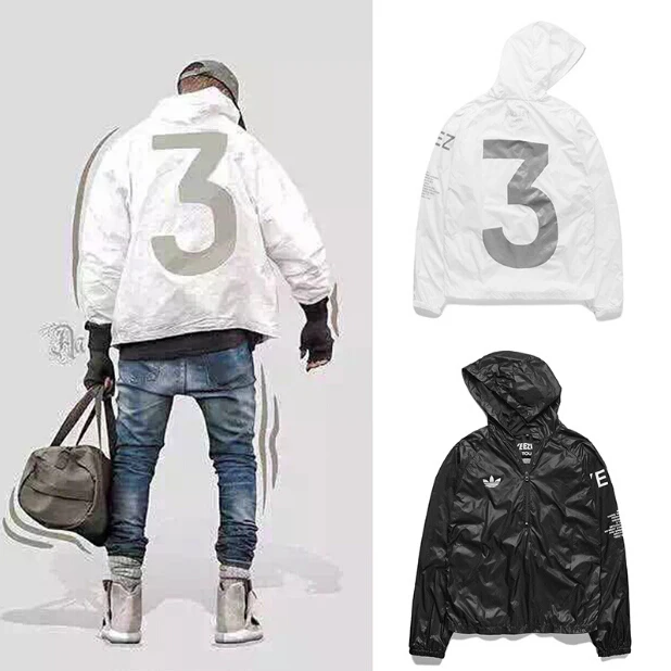 Kanye West Yeezy 3 Yeezus Tour Jackets 2015 New Fashion White Black Colors  Windbreaker Men Sports Gym Coat Outerwear - Jackets - AliExpress