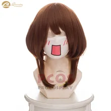Ochaco Uraraka косплэй парик герой Академии Искусственные парики mp004162