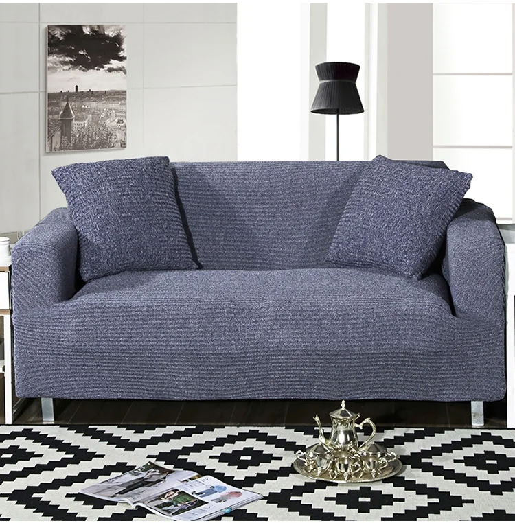Роскошный чехол для дивана из вязаной ткани, эластичные Чехлы для дивана, чехлы для дивана на двоих