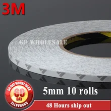 10x 5 мм* 50 м 3 м 9080 2 стороны Липкая лента для светодиодной ленты Электрика Панель управления ЖК-дисплей табличка сборка