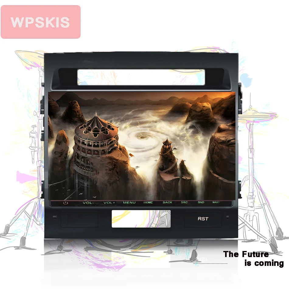 10 1 &quotAndroid 0 автомобильный Dvd Gps для Toyota Land Cruiser LC200 Landcruiser 2008 15 радио мультимедиа
