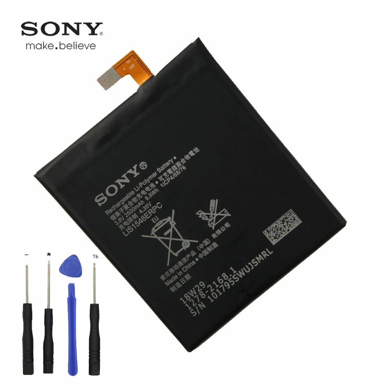 sony LIS1546ERPC Батарея для sony Xperia C3 T3 S55T S55U D2502 D2533 M50W D5103 2500 ма-ч