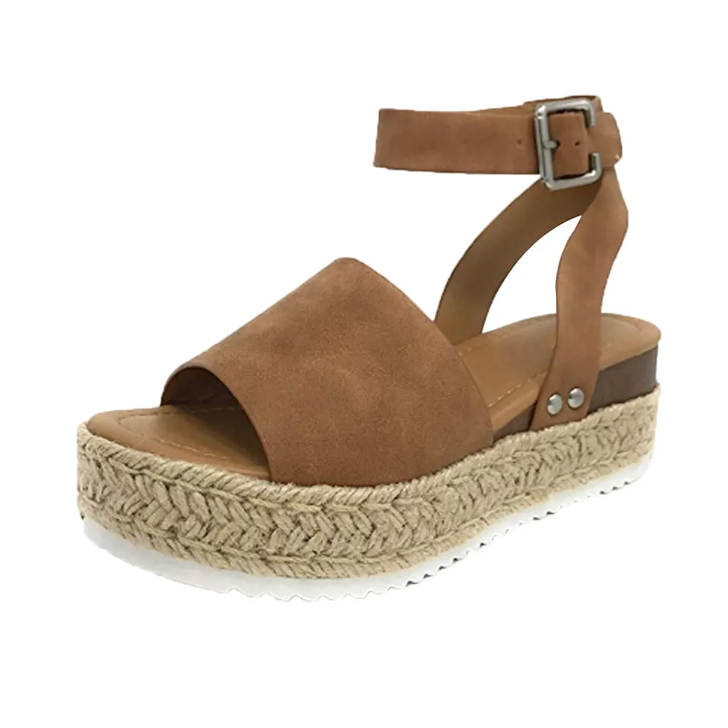 

Jaycosin shoes Women Plus Size Sandals Wedges For Women High Heels Summer Shoes 2019 Flip Flop Chaussures Femme Platform Sandals