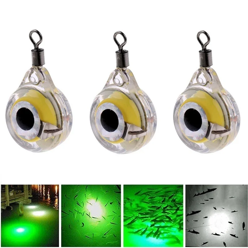 

LED Fishing Lure Night Light Battery Powered Glow Underwater Attracting Fish Lamp Fishing Bait ZJ55