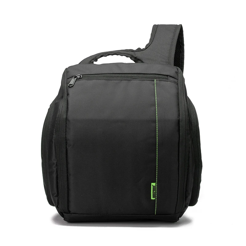 Открытый рюкзак на одно плечо для путешествий SLR Камера Фото сумка чехол для объектива Водонепроницаемый Многофункциональный цифровой DSLR камера видео сумка - Цвет: Зеленый