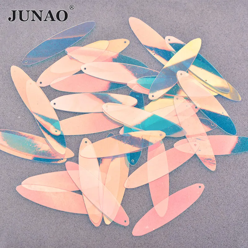 Oval leaves JUNAO, 20 г, 10*40 мм, блестки, большая форма для шитья, блестки, украшения, листья, блестки, блестки, материал для рукоделия, одежда, ремесла - Цвет: Oval leaves