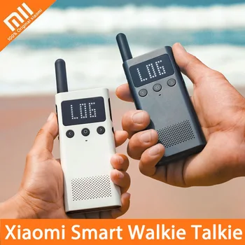 

Xiaomi Mijia Smart Walkie Talkie 1S With FM Radio Smart Phone APP Location Share Fast Team Talk ultra thin interphone for Travel