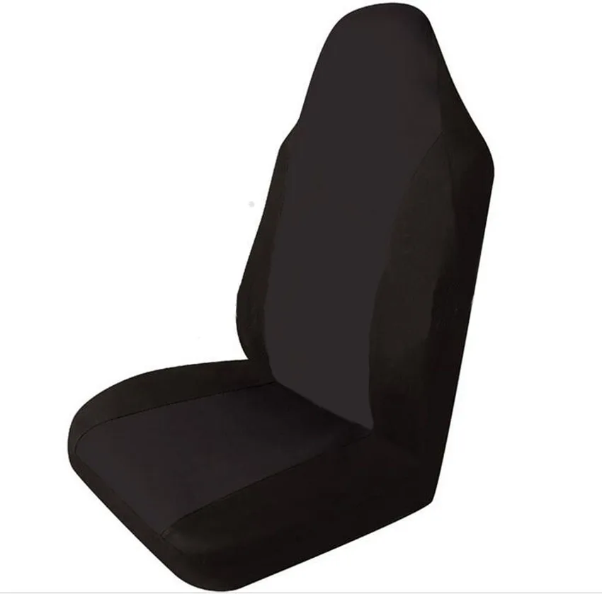 

Simple Style High Back Bucket Car Seat Cover Universal Fit with Non- Detachable Headrests and Detachable Headrest 6 Colour