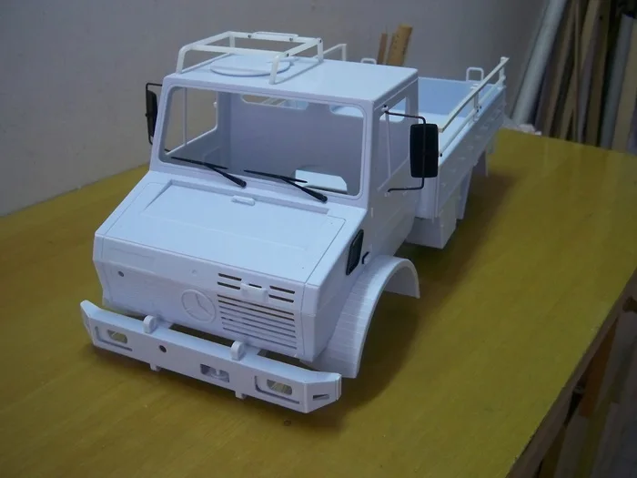 1/10 RC Unni monk пожарные армейские грузовики/Benz кузов Неокрашенный Для осевой SCX10 RC8WD D90 шасси ax90027 90028 ax90035 90022 313 мм