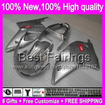 

ALL Silver Fairing For Aprilia RS250 95-97 RS 250 RSV 8B11 RSV250 95 96 97 1995 1996 1997 RSV250R RS-250 +decal Gloss silvery